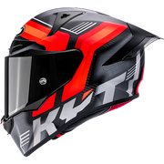 KYT R1R Capacete de Corrida em Carbono Acelerador Vermelho Y6R10003 