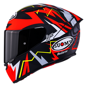 Suomy Track-1 Capacete Fosco Vermelho Réplica de Sam Lowes 2025 K6T10020 