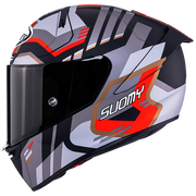 Suomy SR-GP Evo Capacete Infrared Mate Cinza/Vermelho/Preto K6S20025 