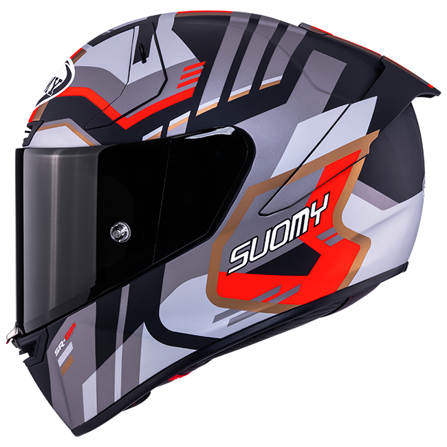 Suomy SR-GP Evo Capacete Infrared Mate Cinza/Vermelho/Preto K6S20025 