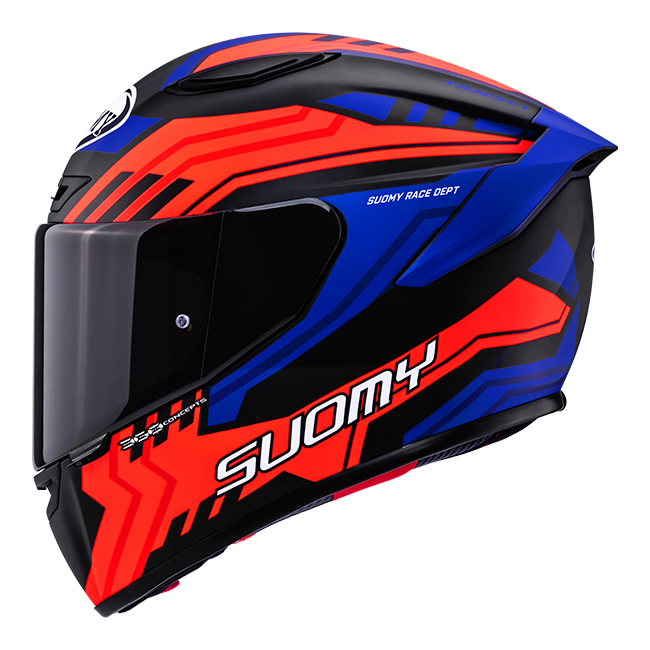 Suomy Track-1 Capacete Framework Matt Preto/Vermelho/Azul K6T10024 