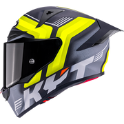 KYT R1R Capacete de Corrida Carbono Acelerador Amarelo Y6R10010 