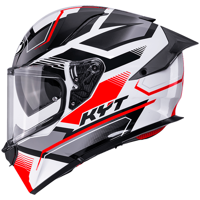 KYT R2R Capacete Parsec Branco/Vermelho Y6R20022 