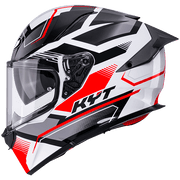 KYT R2R Capacete Parsec Branco/Vermelho Y6R20022 
