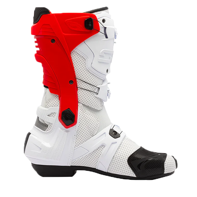 Botas de moto Sidi Rex Air Branco/Vermelho 391 