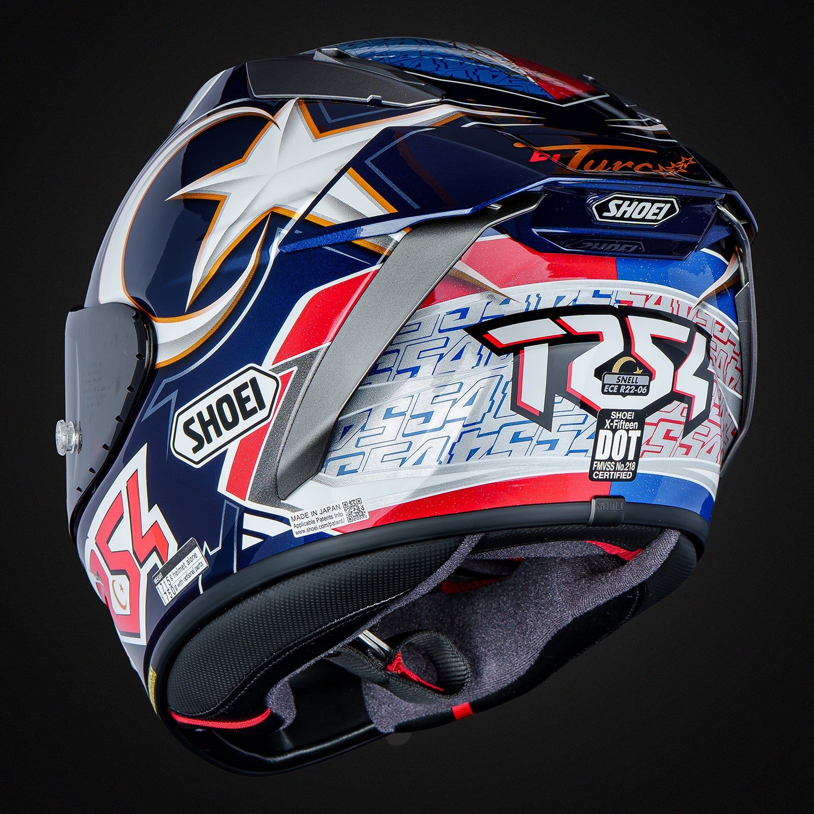 Capacete Shoei X-SPR PRO Replica de Toprak Razgatlıoğlu 2025 