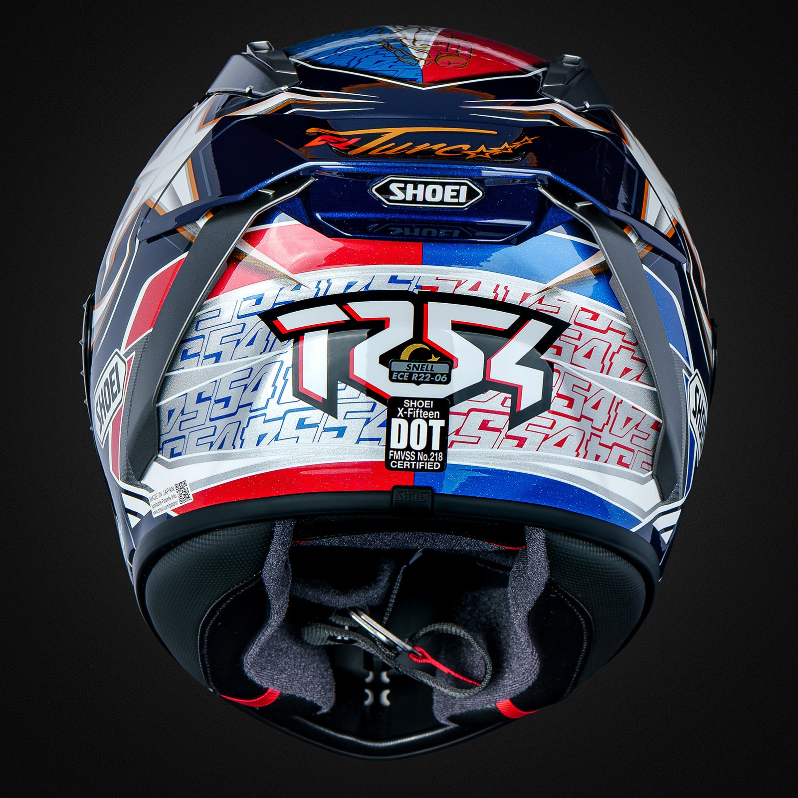 Capacete Shoei X-SPR PRO Replica de Toprak Razgatlıoğlu 2025 