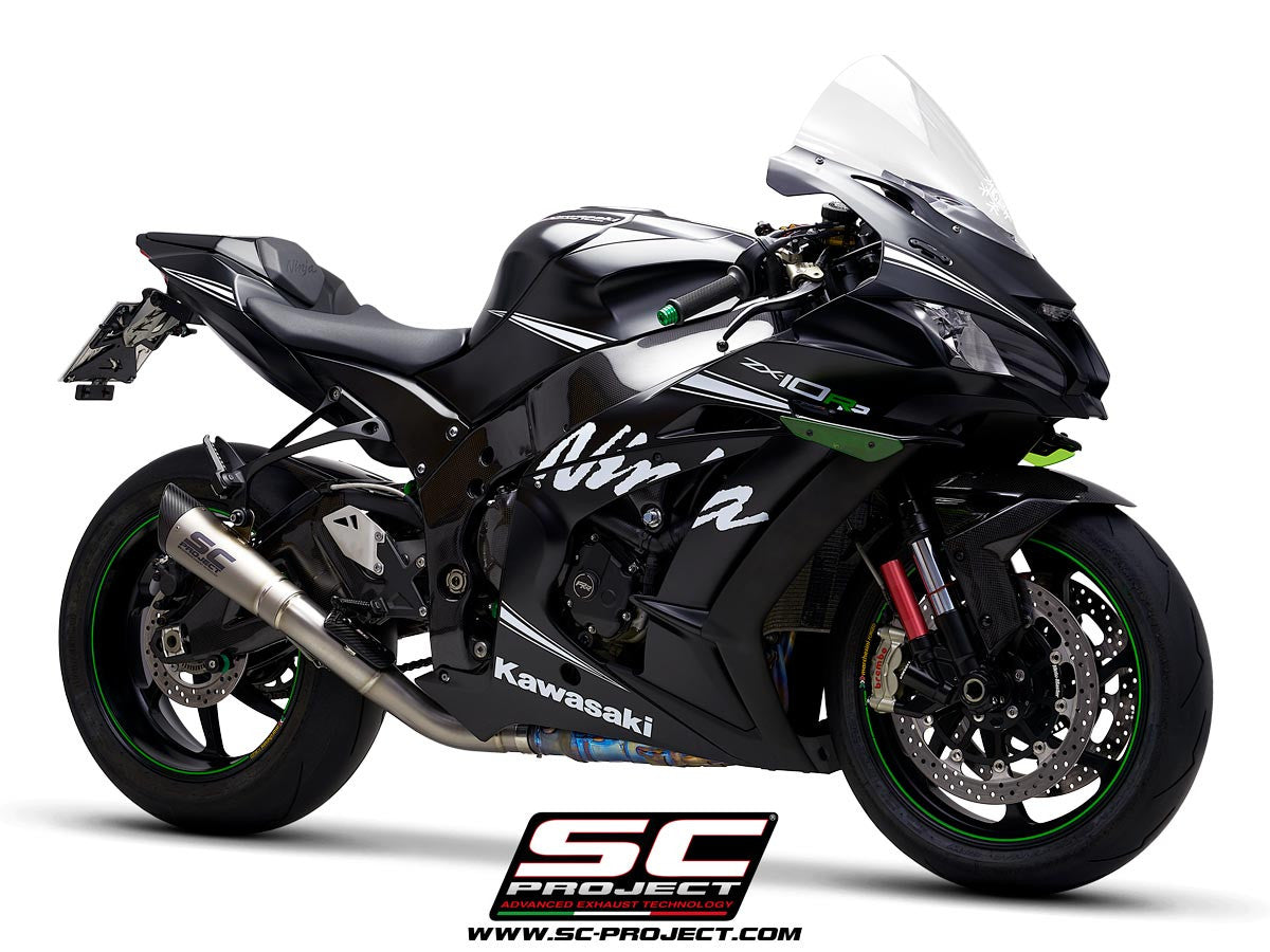 SC-Project Slip-On S1 + tubo de substituição KAT Kawasaki ZX-10 R/RR (16-20) K22A-DET41T 