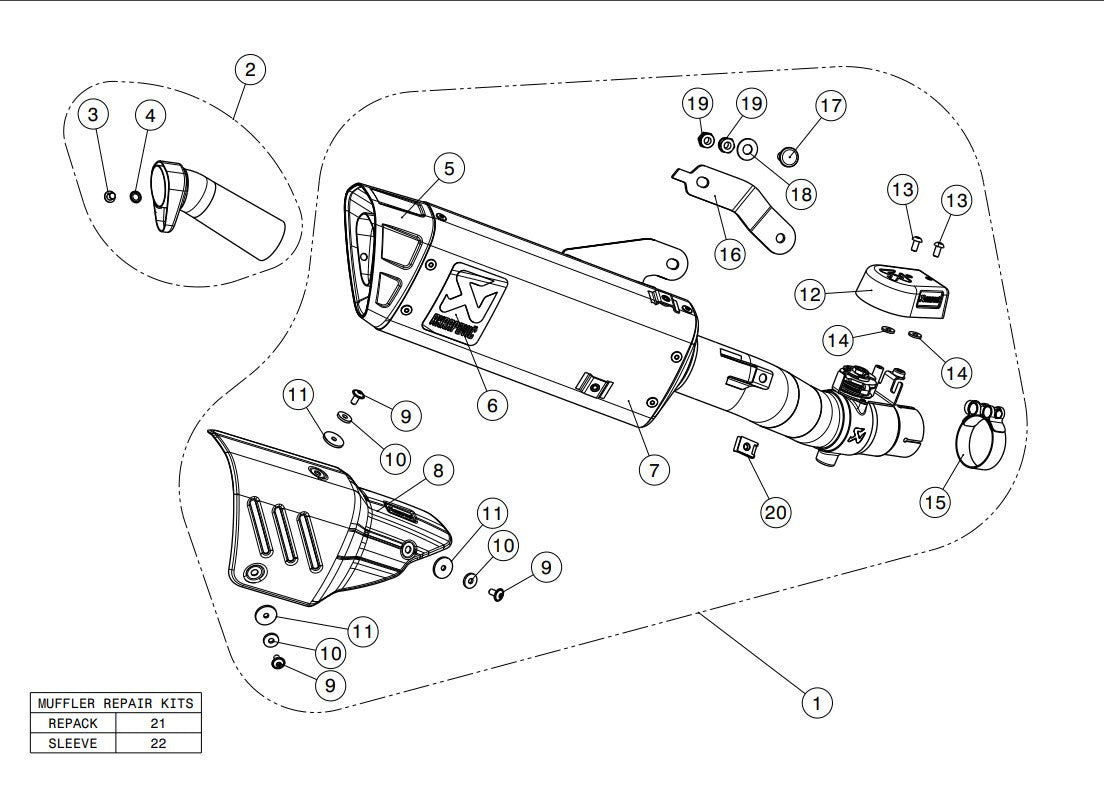 Akrapovic Slip-On Line (Titânio) Yamaha YZF-R6 (08-25) S-Y6SO12-HAPT 
