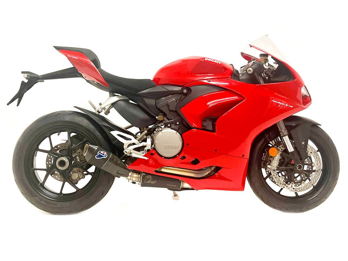 Sistema de escape semi-completo em aço inoxidável Termignoni para Ducati Panigale V2 955 (20-24) D22109440INC 