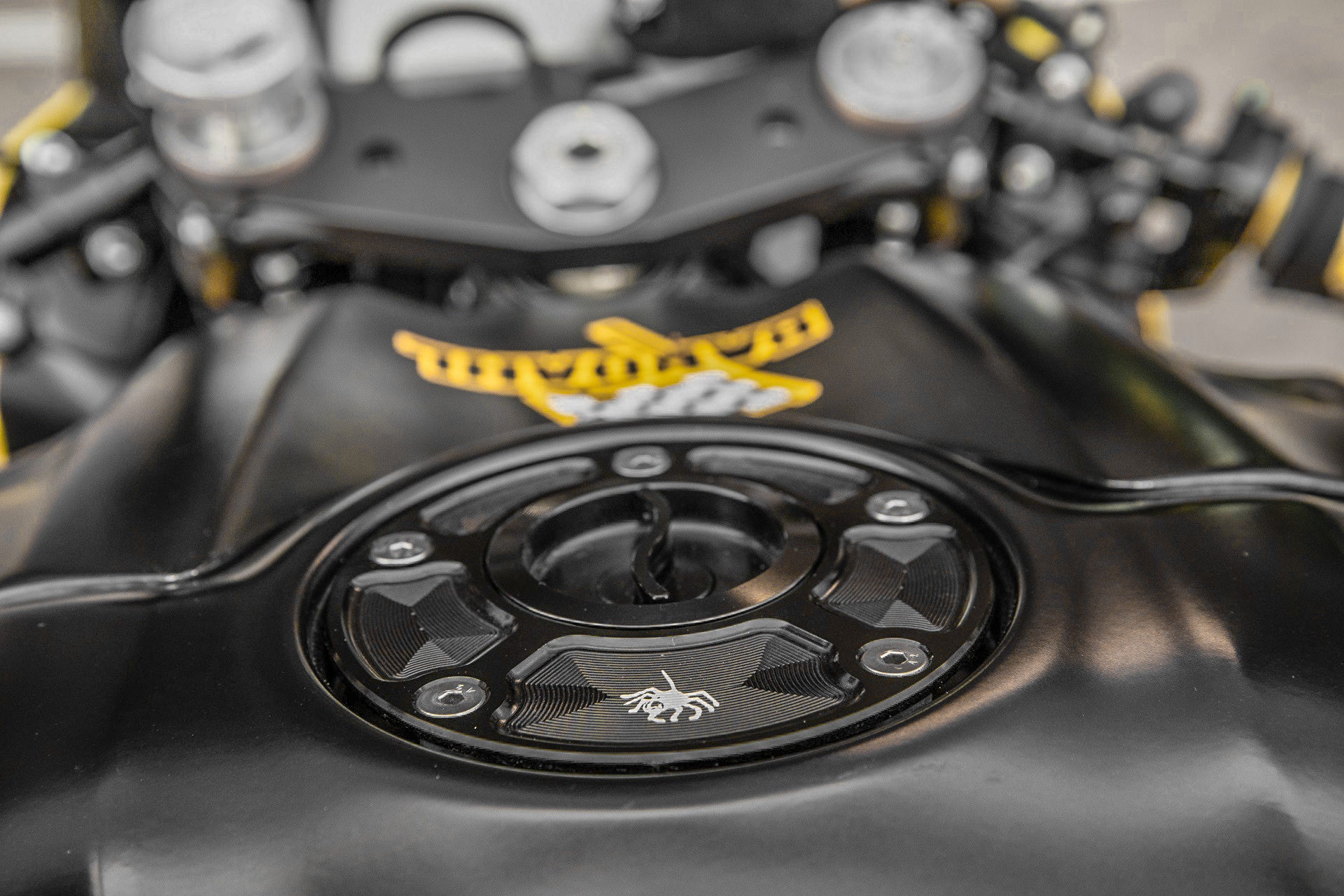 Tampa de depósito de combustível de fecho rápido Spider Racing Ducati Panigale V2 955 (20-24) 60.D06 