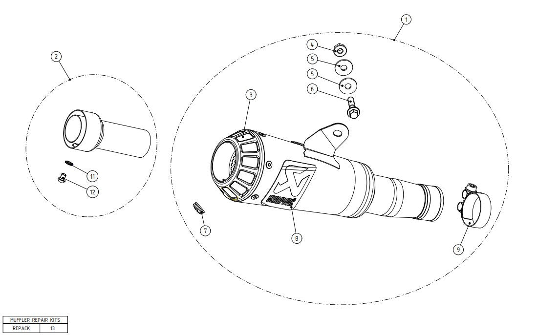 Akrapovic Slip-On Line (Titânio) Yamaha YZF-R6 (06-25) S-Y6SO10-AHBT 