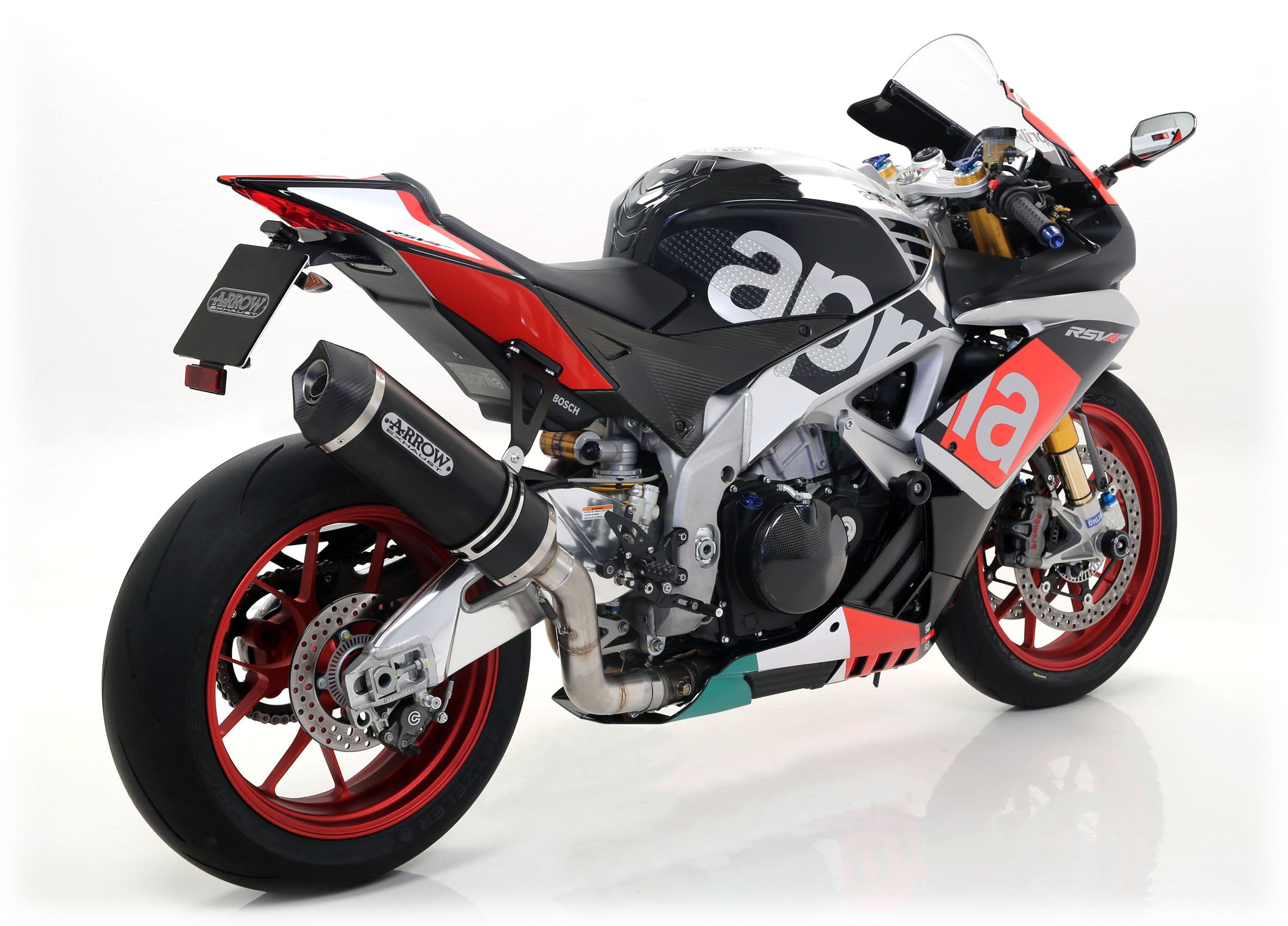 Escape Arrow Slip-On Race-Tech Alumínio Escuro Aprilia RSV4/RR/RF (17-18) 71744AKN 