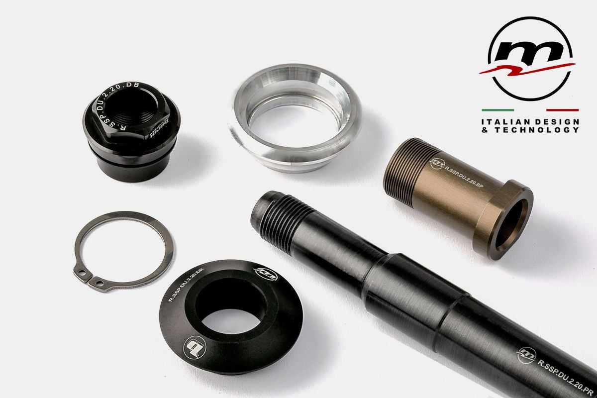 Kit de Rápida Substituição do Eixo da Roda Dianteira Melotti Racing Ducati Panigale V2 955 (20-24) BA-SSP.DU.2.20.KPRAR 
