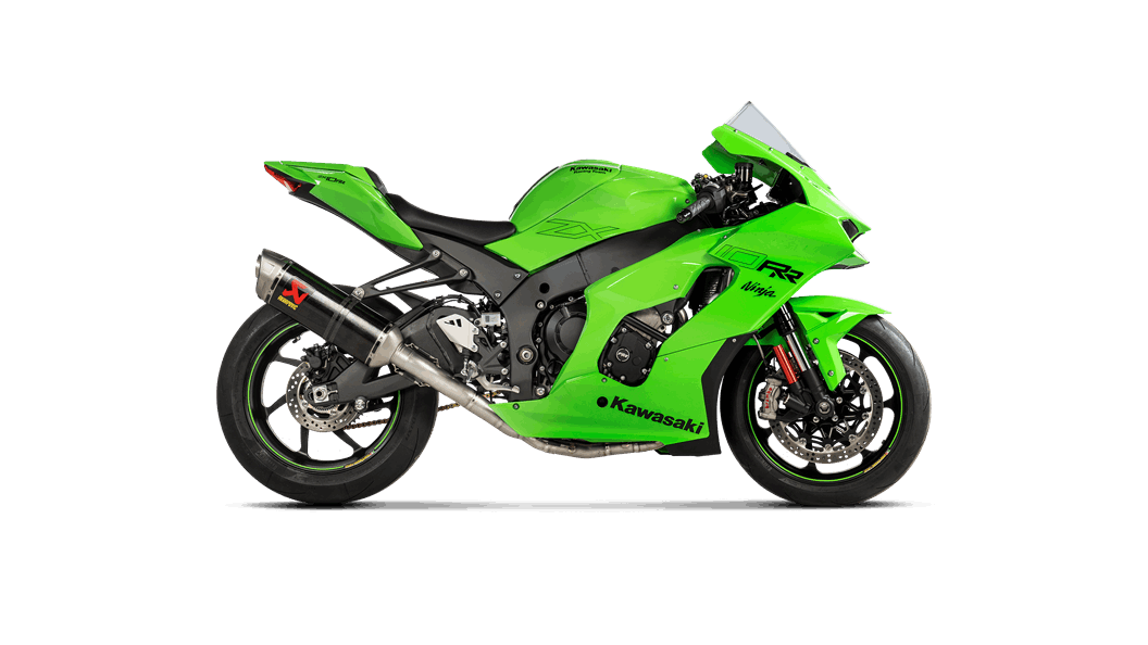 Linha de Evolução Akrapovic (Titânio) Kawasaki ZX-10 R/RR (21-25) S-K10E10-RC 