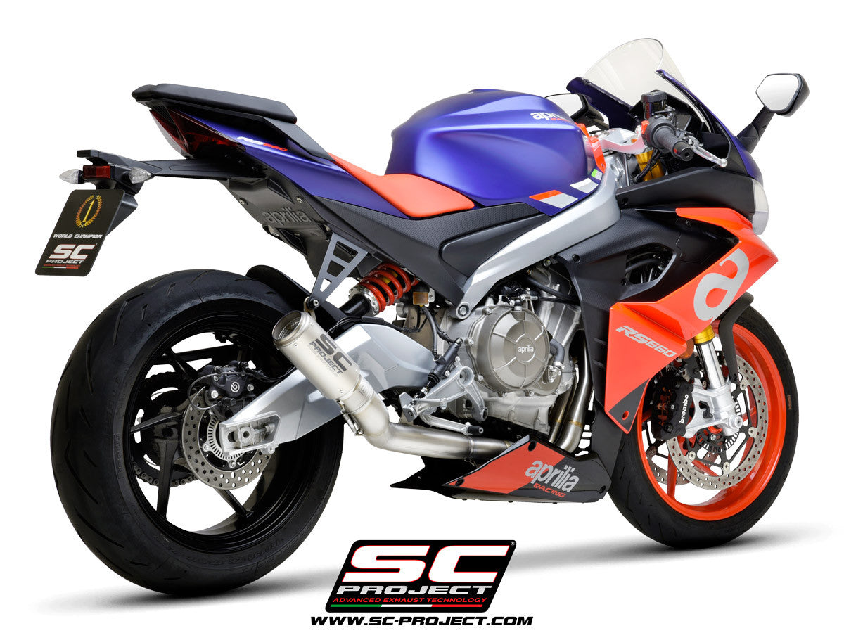 Sistema de escape SC-Project Titan completo 2-1 CR-T Aprilia RS 660 (20-24) A23A-PTC36 