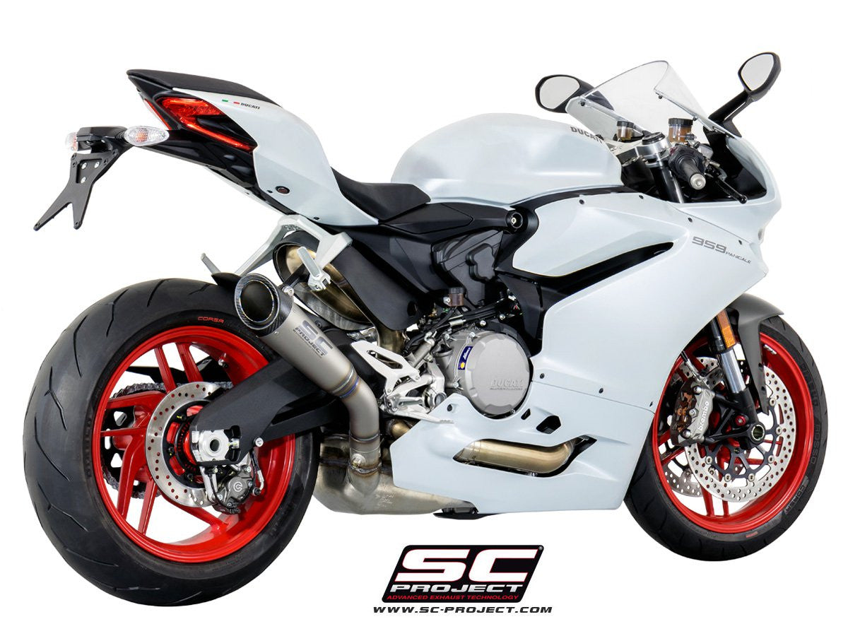 Escapamento SC-Project Slip-On RACE S1 para Ducati Panigale 959 (16-19) D20A-T41T 