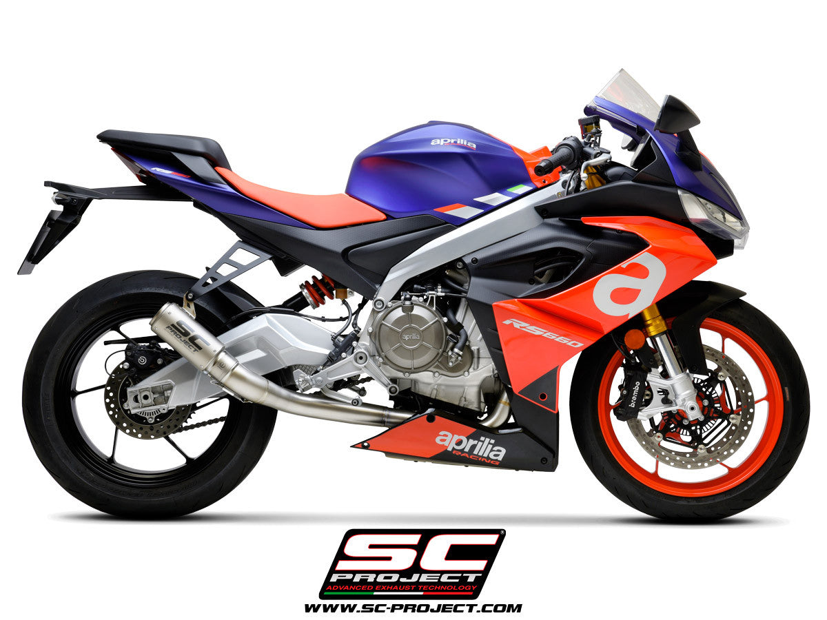 Sistema de escape SC-Project Titan completo 2-1 CR-T Aprilia RS 660 (20-24) A23A-PTC36 