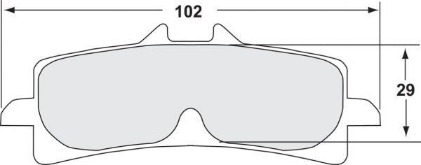 Performance Friction 7617 Racing-Pastilhas de Travão 333 Suzuki GSX-R 1000 (17-23) 