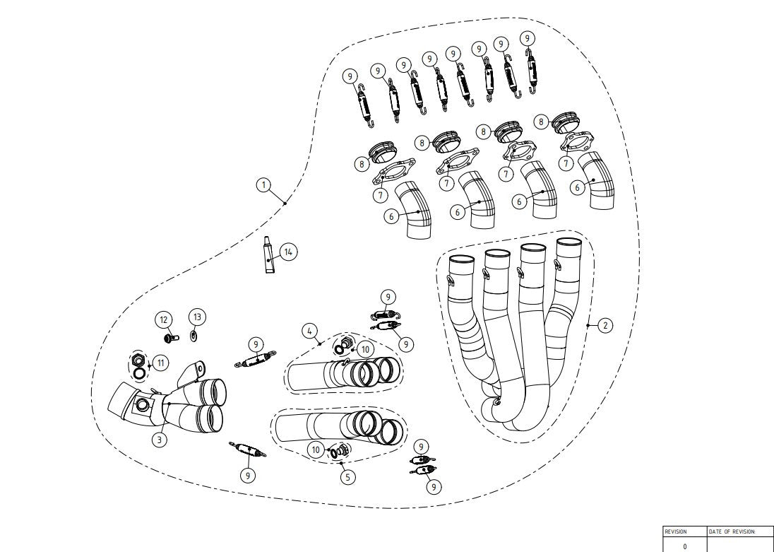 Escapamento Akrapovic (Titânio) Honda CBR 1000 RR-R SC82 (20-23) E-H10E2 