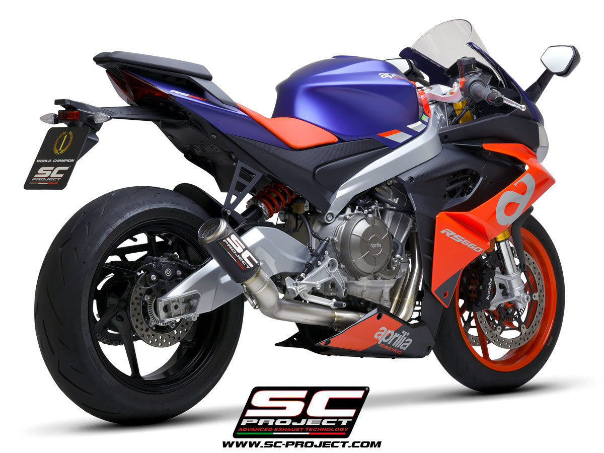 Sistema de escape SC-Project Titan completo 2-1 CR-T Aprilia RS 660 (20-24) A23A-PTC36 
